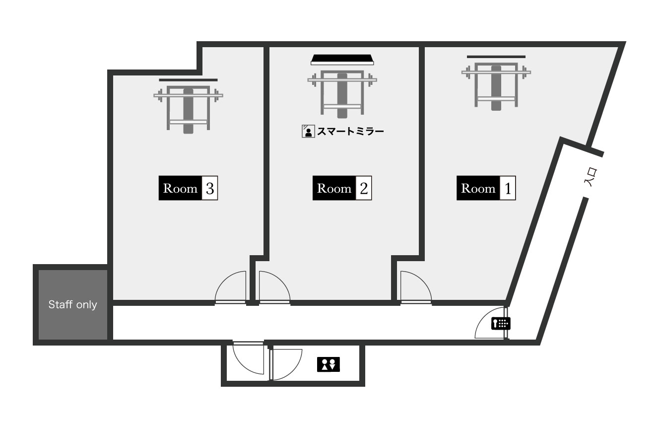 ハコジム高根公団店の店内案内イメージ